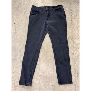 Voi Jeans Women's Black Denim Pants Jeans Embellished Pockets Size 14